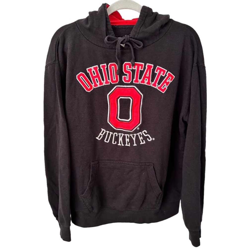 Ohio State Buckeyes Black Hoodie Pullover Men's Size L